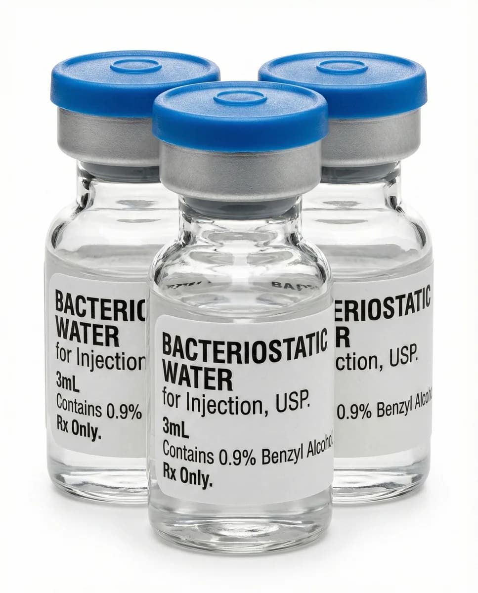 Kit 3x Água Bacteriostática 3ml