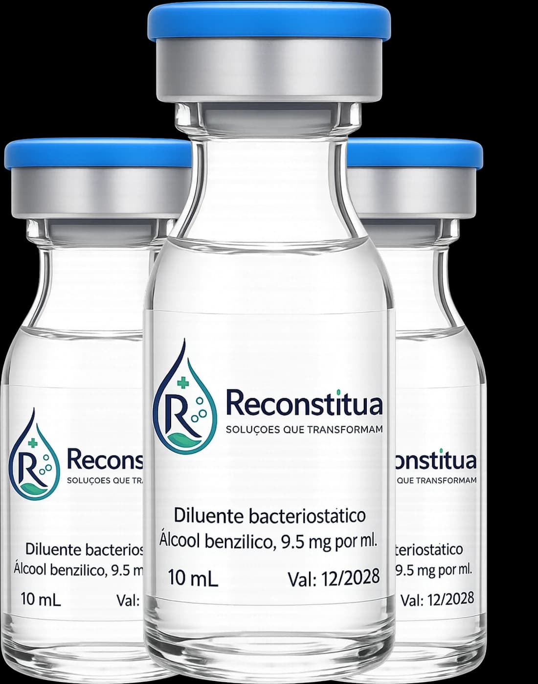 Frasco de Água Bacteriostática 10ml estéril